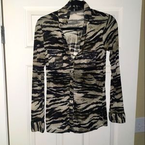 Zebra Print Blouse